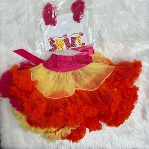 Belle Ame Pettiskirt + top size Medium - NWOT